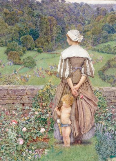 キューピッドの後の色相と叫び 作： Eleanor Fortescue Brickdale