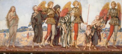 貧しい人々を導く天使たち 作： Eleanor Fortescue Brickdale