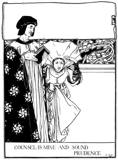 弁護士は鉱山と健全な健全性、1898年です。 作： Eleanor Fortescue Brickdale