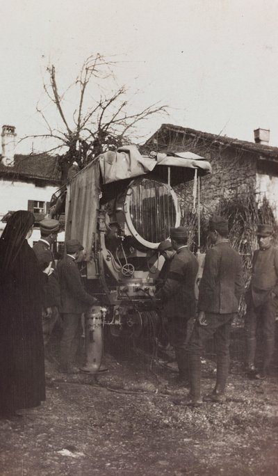 Friuli-Venezia Giuliaにおける第一次世界大戦のアルバム：光電車、1916年04月01日（モノクロ写真 作： Elena Bianconcini