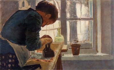 「洗濯女」、19 世紀後半、1965 年。 作： Elena Dmitrievna Polenova