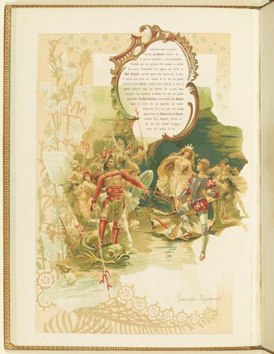 マリウス・プティパとリッカルド・ドリゴによるバレエ「ラ・パール」のプログラム、1896年。 作： Elena Petrovna Samokish Sudkovskaya