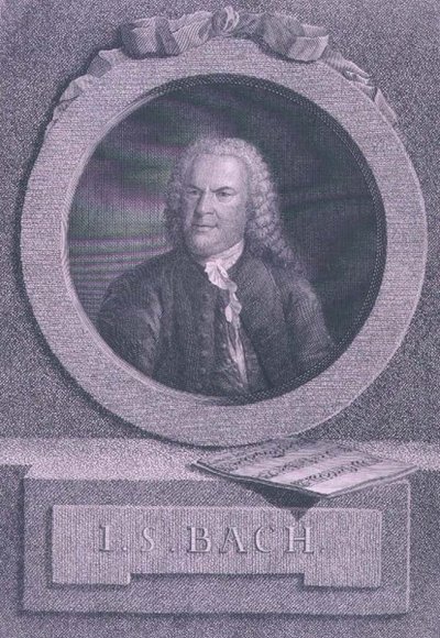 追加 38072 f.5 Johann Sebastian Bach (1685-1750)、ドイツの作曲家、S.G. Kutner によって刻印 作： Elias Gottleib (after) Haussmann