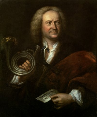 ゴットフリート・ライヒェ（1667-1734）、バッハ管弦楽団のシニアミュージシャン、ソロトランペッター 作： Elias Gottleib Haussmann