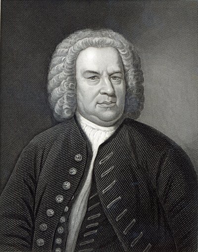 ドイツの作曲家ヨハン・セバスチャン・バッハの肖像 作： Elias Gottleib Haussmann