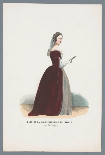 フランソワ 1 世の下で、16 世紀のフランス宮廷の女性 (オブジェクトのタイトル) 作： Elias Spanier