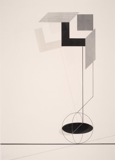 無題、1923年 作： Eliezer Markowich Lissitzky