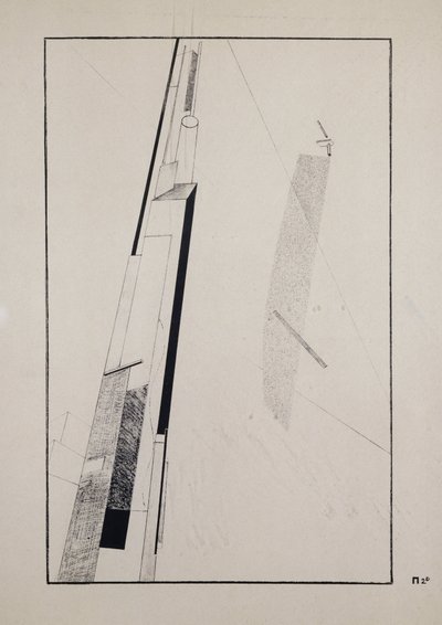 Proun 2 D 作： Eliezer Markowich Lissitzky