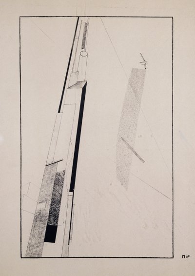 Proun 2 D 作： Eliezer Markowich Lissitzky