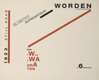 2つの正方形について、1922年。 作： Eliezer Markowich Lissitzky