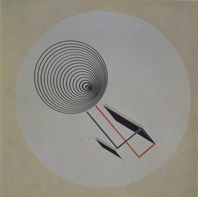 Proun 93.フローティングスパイラル、1924 作： Eliezer Markowich Lissitzky