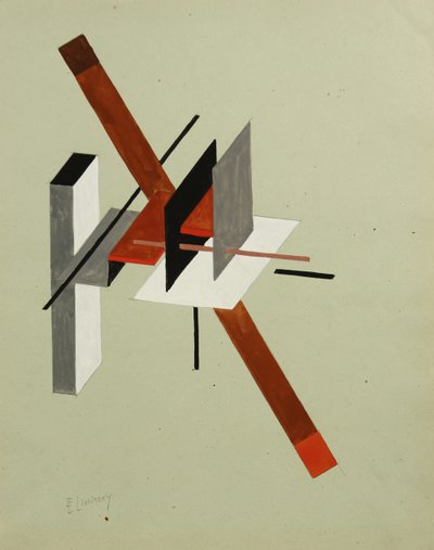 プロウン、ca 1923 作： Eliezer Markowich Lissitzky