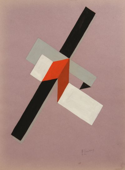 プロウン、ca 1923 作： Eliezer Markowich Lissitzky