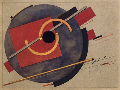 ポスターの研究、1920 作： Eliezer Markowich Lissitzky
