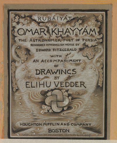 (オマル・ハイヤームのルバイヤート』挿絵）タイトルページ 作： Elihu Vedder