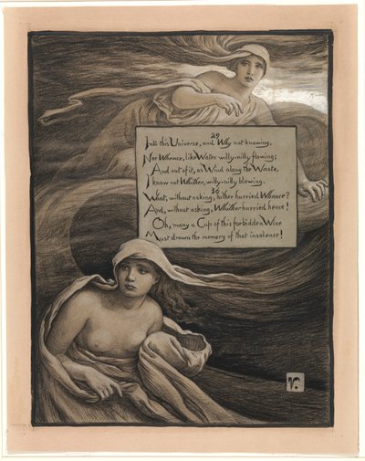 (オマル・ハイヤームのルバイヤート』挿絵）どこから、どこへ？ 作： Elihu Vedder