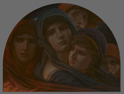 地獄、または恐怖を垣間見る 作： Elihu Vedder