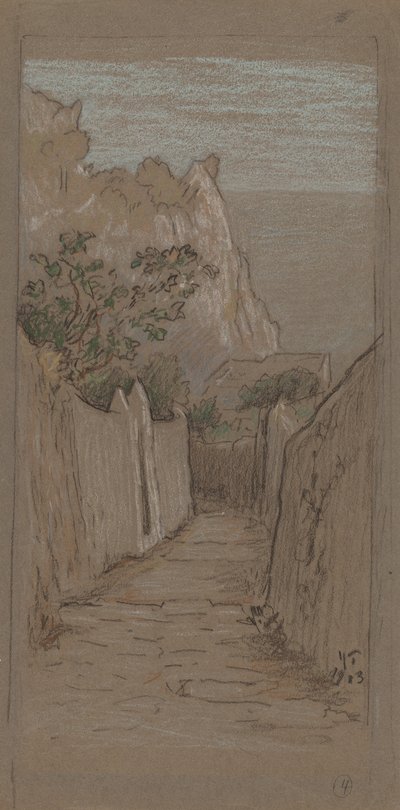 カプリ島、1913 年。 作： Elihu Vedder
