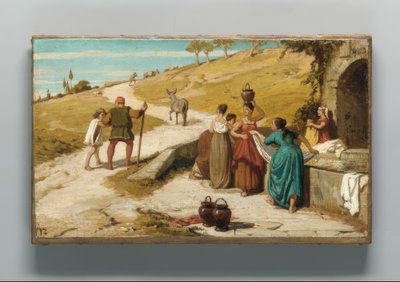 粉屋とその息子とロバの寓話 作： Elihu Vedder