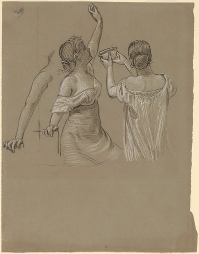 ディオニソスの歓楽者 作： Elihu Vedder
