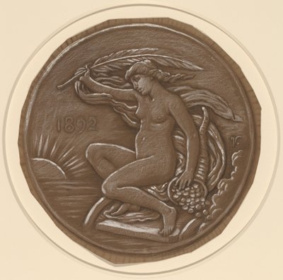 スター オブ フォーチュンの絵、1892 年。 作： Elihu Vedder