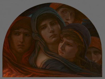 地獄や恐怖を垣間見ることができる 作： Elihu Vedder