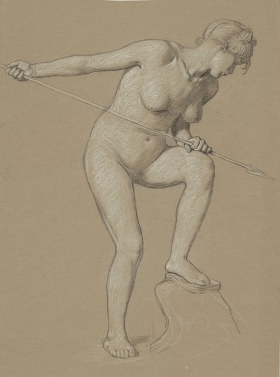 少女槍イルカ、c。 1900年。 作： Elihu Vedder