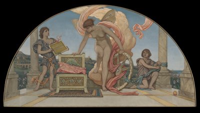 幸運の女神は私たちと一緒にいてください 作： Elihu Vedder