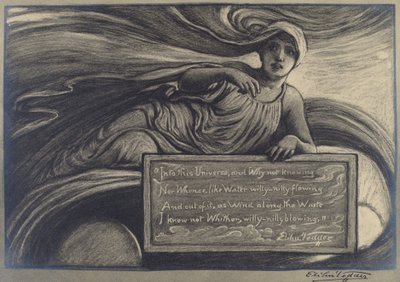 宇宙へ、19世紀後半から20世紀初頭。 作： Elihu Vedder