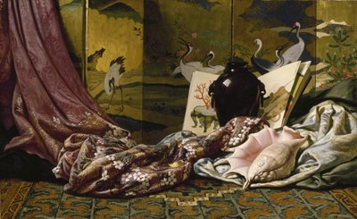 日本の静物、1879 作： Elihu Vedder