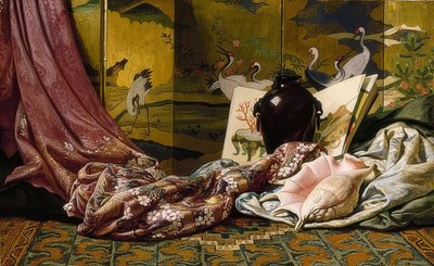 日本の静物。 1879 作： Elihu Vedder