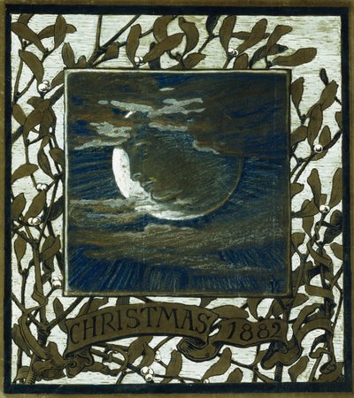 ルナ、クリスマス、1882年、1882年 作： Elihu Vedder