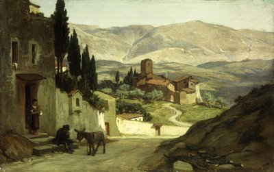 ペルージャ近郊、1870年 作： Elihu Vedder