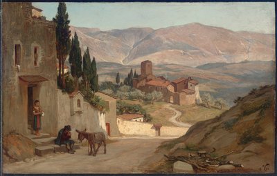 ペルージャ近郊、1870年 作： Elihu Vedder