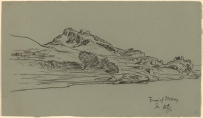 ナイルの旅、プトレマイオスのトゥムイ 作： Elihu Vedder