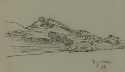 ナイルの旅、プトレマイオスの Tmui、1890 年。 作： Elihu Vedder