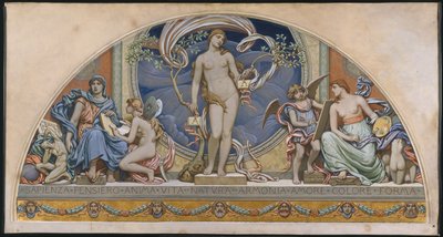 芸術の代表であるローマ：ボーディン大学の装飾デザイン、1894 作： Elihu Vedder