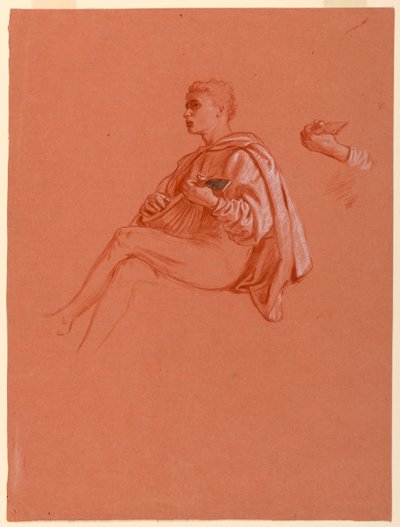 「フィレンツェのピクニック」のための習作 作： Elihu Vedder