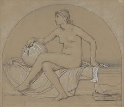 天文学のための研究、1892年。 作： Elihu Vedder