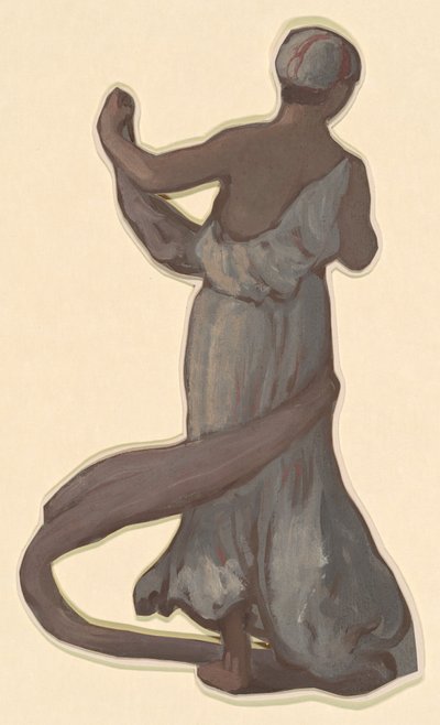 ギリシャの女の子の入浴のための研究、c。 1872年。 作： Elihu Vedder