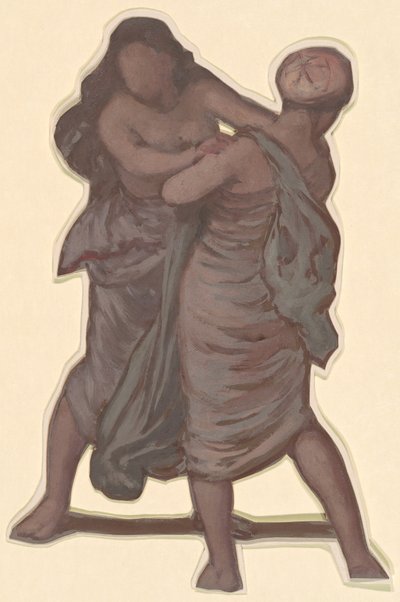 ギリシャの女の子の入浴のための研究、c。 1872年。 作： Elihu Vedder