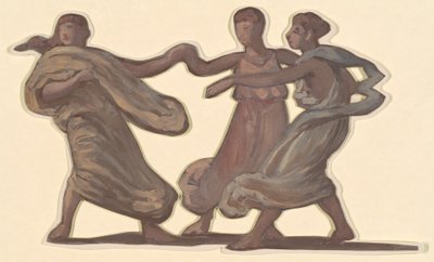 ギリシャの女の子の入浴のための研究、c。 1872年。 作： Elihu Vedder