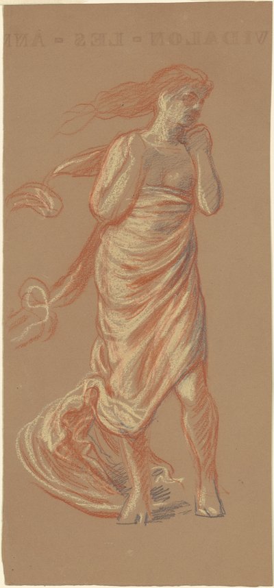 「ギリシャの女の子の入浴」のための習作 [直訳] 作： Elihu Vedder