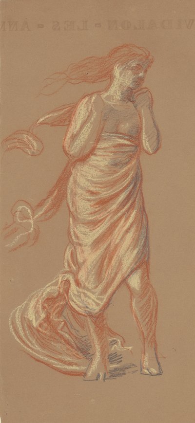 ギリシャの女の子の入浴のための研究[直腸]、c。 1872年。 作： Elihu Vedder