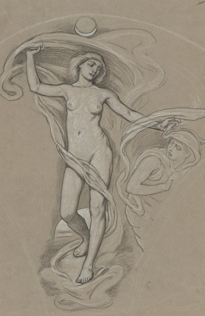 ルナの勉強 作： Elihu Vedder