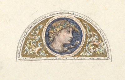 ルネット女頭習作 作： Elihu Vedder