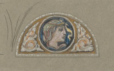 ルネット女頭習作 作： Elihu Vedder