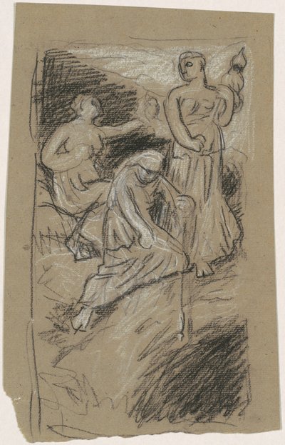 「星に集う運命」の習作 作： Elihu Vedder