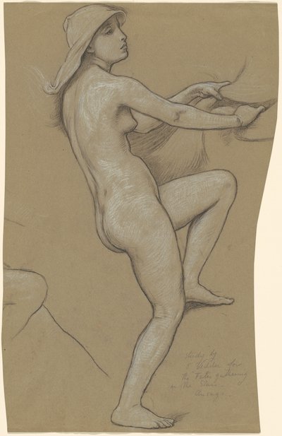 星に集う運命の習作、c. 1884～1887年。 作： Elihu Vedder