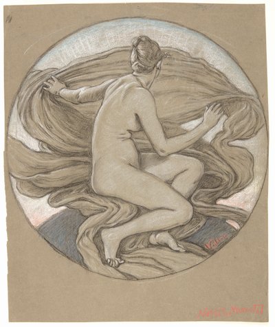 「朝顔」の習作 作： Elihu Vedder